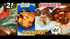 🤯 TWO Chicken Dinners for $20 Total! (Best Cheap Recipes You'll Ever Make)