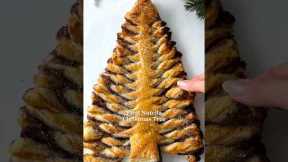 Viral Nutella Christmas Tree🎄😍 #easydessert #easyrecipes #christmasrecipe