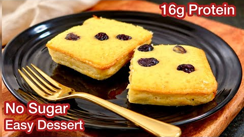 High Protein Easy Dessert Without Sugar / Only 3 Ingredients Healthy Dessert /Healthy Iftar Dessert
