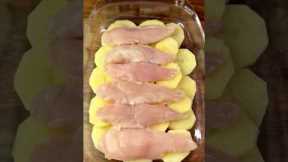 Baked Chicken Potatoes! Easy Recipe #shorts