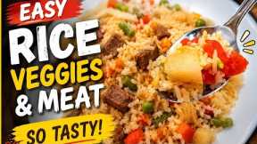 Easy Rice with Vegetables & Meat | Simple Homemade Dinner Recipe
